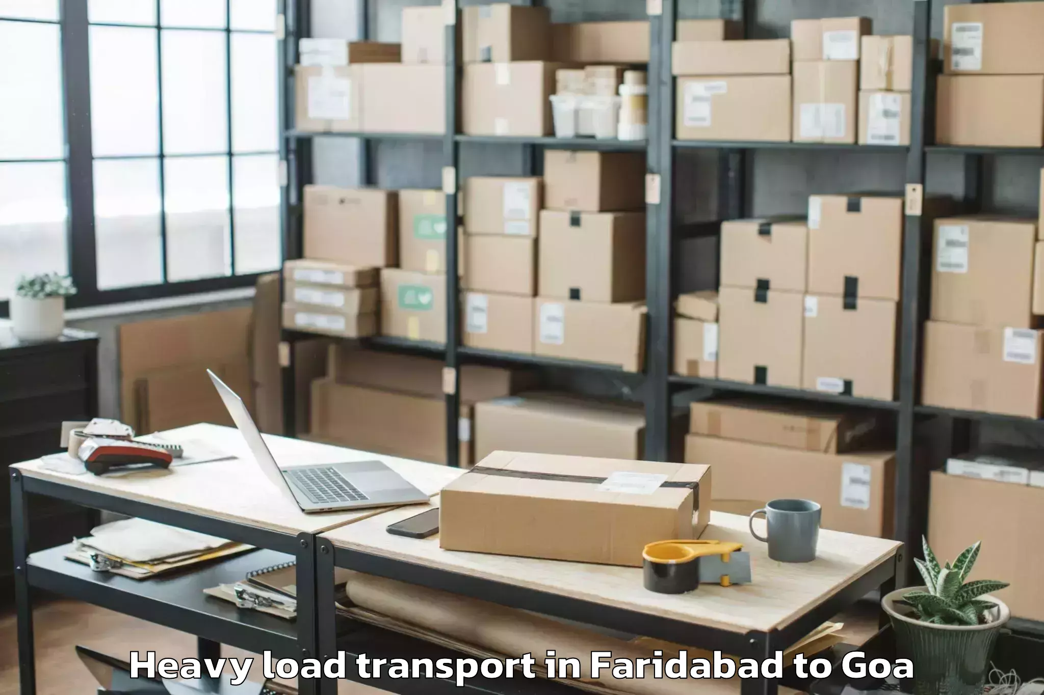 Faridabad to Colva Heavy Load Transport Booking